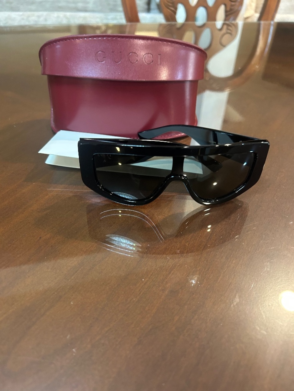 Gucci Shield Sunglasses- like new